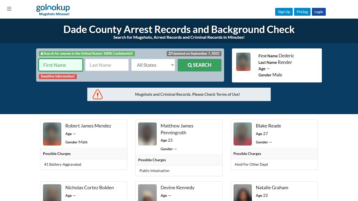 Dade County Mugshots, Dade County Arrest Records - golookup.com